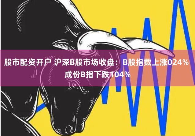 股市配资开户 沪深B股市场收盘：B股指数上涨024% 成份B指下跌104%