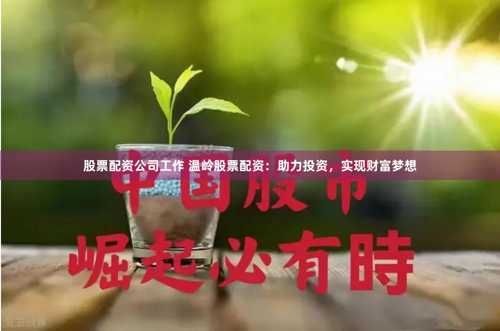 股票配资公司工作 温岭股票配资：助力投资，实现财富梦想